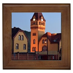 Blue Hour Colliery House Framed Tiles by Celenk