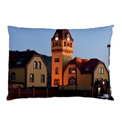 Blue Hour Colliery House Pillow Case by Celenk