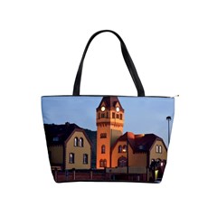 Blue Hour Colliery House Shoulder Handbags by Celenk