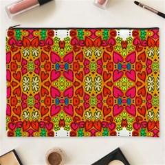 Abstract Background Pattern Doodle Cosmetic Bag (xxxl)  by Celenk