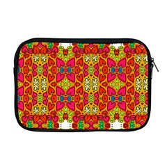 Abstract Background Pattern Doodle Apple Macbook Pro 17  Zipper Case by Celenk