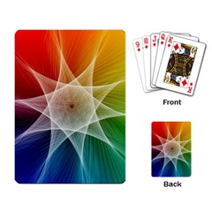 Abstract Star Pattern Structure Playing Card by Celenk