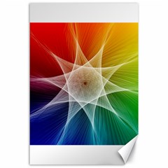 Abstract Star Pattern Structure Canvas 24  X 36  by Celenk