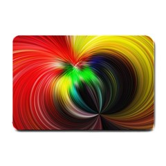 Circle Lines Wave Star Abstract Small Doormat  by Celenk