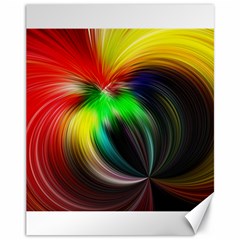 Circle Lines Wave Star Abstract Canvas 11  X 14   by Celenk