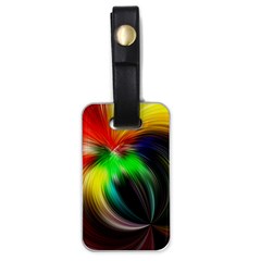 Circle Lines Wave Star Abstract Luggage Tags (one Side)  by Celenk