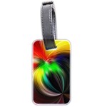 Circle Lines Wave Star Abstract Luggage Tags (Two Sides) Front