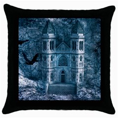 Church Stone Rock Building Throw Pillow Case (black) by Celenk