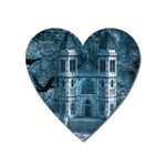 Church Stone Rock Building Heart Magnet Front