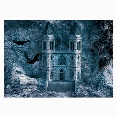 Church Stone Rock Building Large Glasses Cloth (2-side) by Celenk