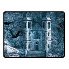 Church Stone Rock Building Fleece Blanket (Small)