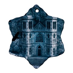 Church Stone Rock Building Ornament (snowflake) by Celenk