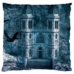 Church Stone Rock Building Large Cushion Case (One Side)