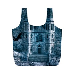 Church Stone Rock Building Full Print Recycle Bags (m)  by Celenk