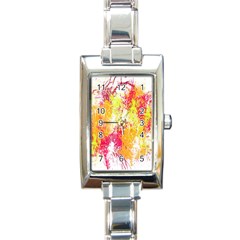 Painting Spray Brush Paint Rectangle Italian Charm Watch