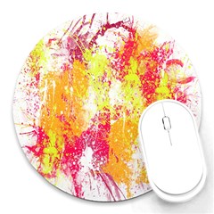 Painting Spray Brush Paint Round Mousepads