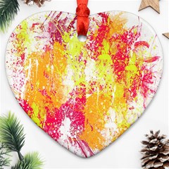 Painting Spray Brush Paint Ornament (Heart)