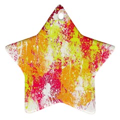 Painting Spray Brush Paint Ornament (star) by Celenk