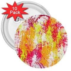 Painting Spray Brush Paint 3  Buttons (10 pack) 