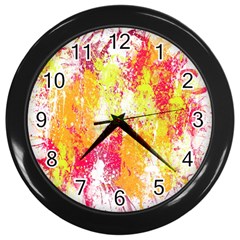 Painting Spray Brush Paint Wall Clocks (black) by Celenk