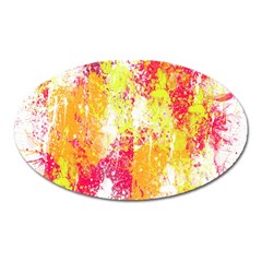 Painting Spray Brush Paint Oval Magnet