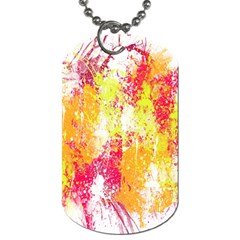 Painting Spray Brush Paint Dog Tag (one Side) by Celenk