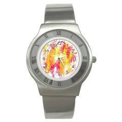 Painting Spray Brush Paint Stainless Steel Watch