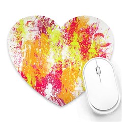 Painting Spray Brush Paint Heart Mousepads