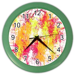 Painting Spray Brush Paint Color Wall Clocks