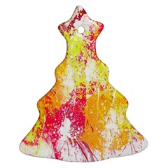 Painting Spray Brush Paint Ornament (christmas Tree)  by Celenk