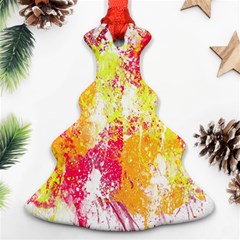 Painting Spray Brush Paint Christmas Tree Ornament (Two Sides)