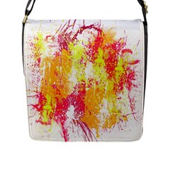 Painting Spray Brush Paint Flap Messenger Bag (L) 