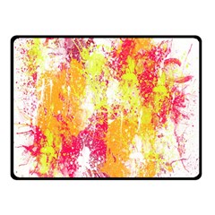 Painting Spray Brush Paint Double Sided Fleece Blanket (Small) 