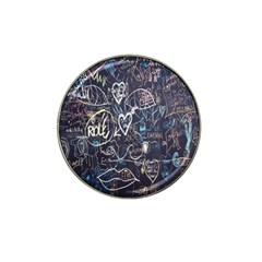 Graffiti Chalkboard Blackboard Love Hat Clip Ball Marker by Celenk