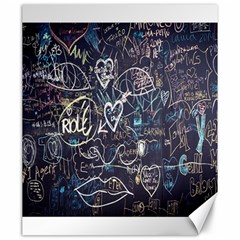 Graffiti Chalkboard Blackboard Love Canvas 20  X 24   by Celenk