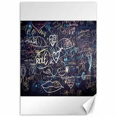 Graffiti Chalkboard Blackboard Love Canvas 20  X 30   by Celenk