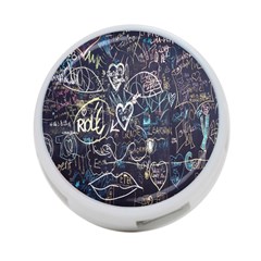 Graffiti Chalkboard Blackboard Love 4-port Usb Hub (one Side) by Celenk