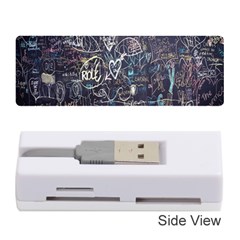 Graffiti Chalkboard Blackboard Love Memory Card Reader (stick)  by Celenk