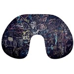 Graffiti Chalkboard Blackboard Love Travel Neck Pillows Front