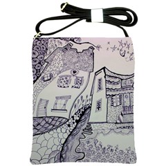 Doodle Drawing Texture Style Shoulder Sling Bags by Celenk