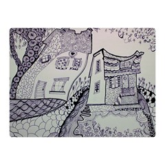 Doodle Drawing Texture Style Double Sided Flano Blanket (mini)  by Celenk