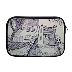 Doodle Drawing Texture Style Apple Macbook Pro 17  Zipper Case by Celenk