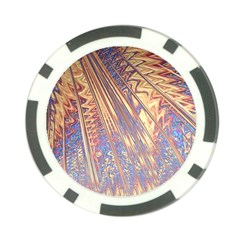 Flourish Artwork Fractal Expanding Poker Chip Card Guard by Celenk