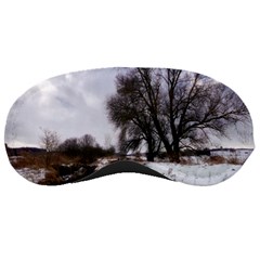 Winter Bach Wintry Snow Water Sleeping Masks by Celenk