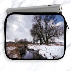 Winter Bach Wintry Snow Water Apple Ipad 2/3/4 Zipper Cases by Celenk