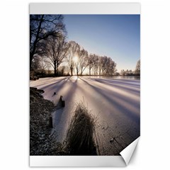 Winter Lake Cold Wintry Frozen Canvas 20  X 30   by Celenk