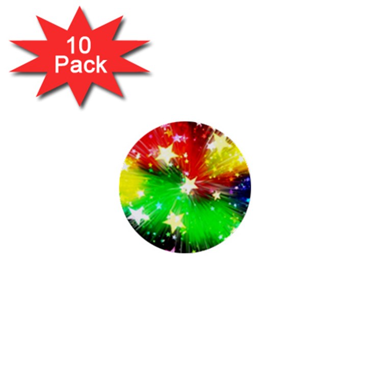 Star Abstract Pattern Background 1  Mini Buttons (10 pack) 