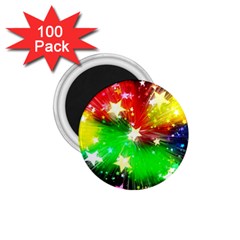 Star Abstract Pattern Background 1.75  Magnets (100 pack) 