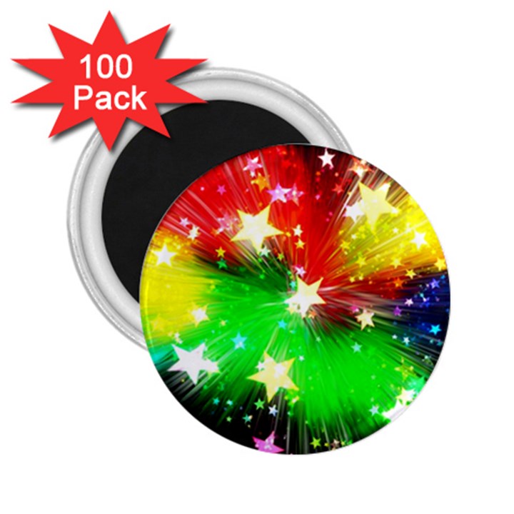 Star Abstract Pattern Background 2.25  Magnets (100 pack) 