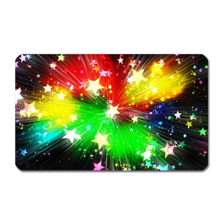 Star Abstract Pattern Background Magnet (Rectangular)